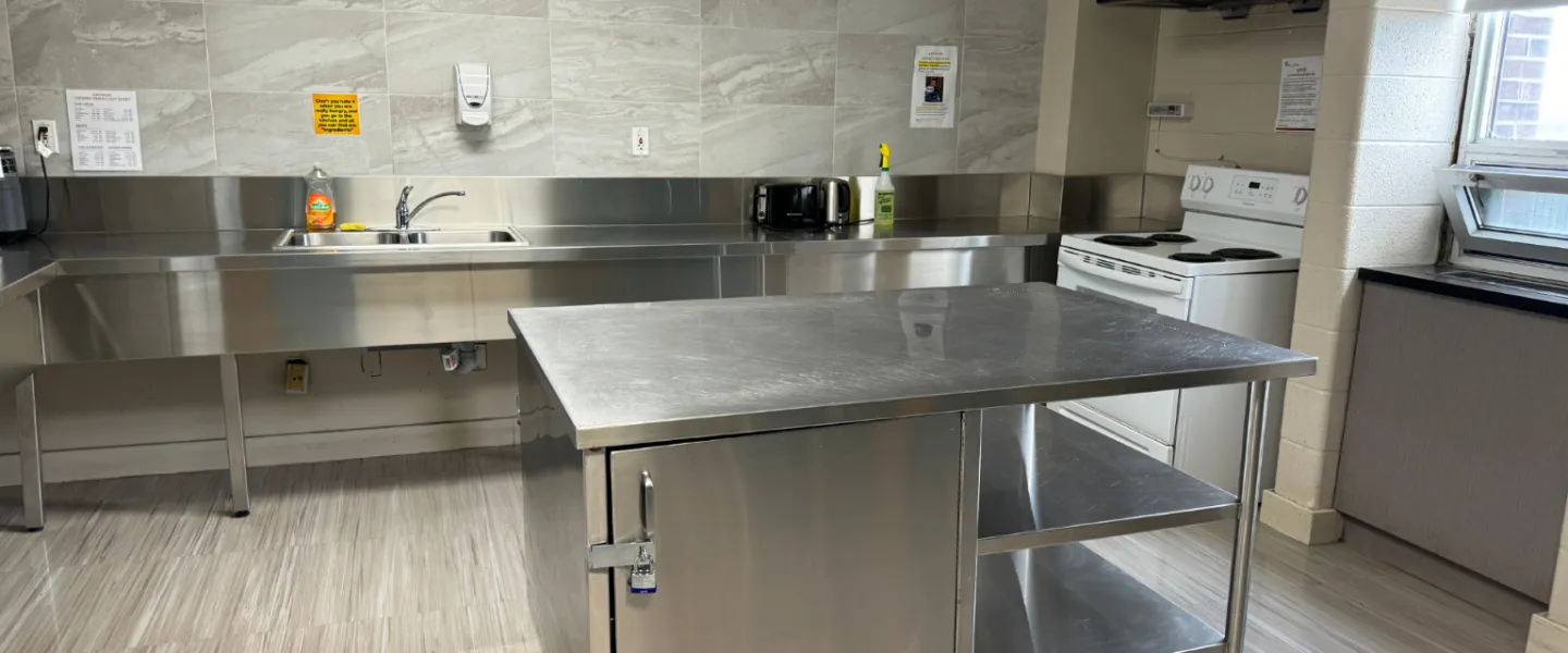 Second Stage Housing shared kitchen