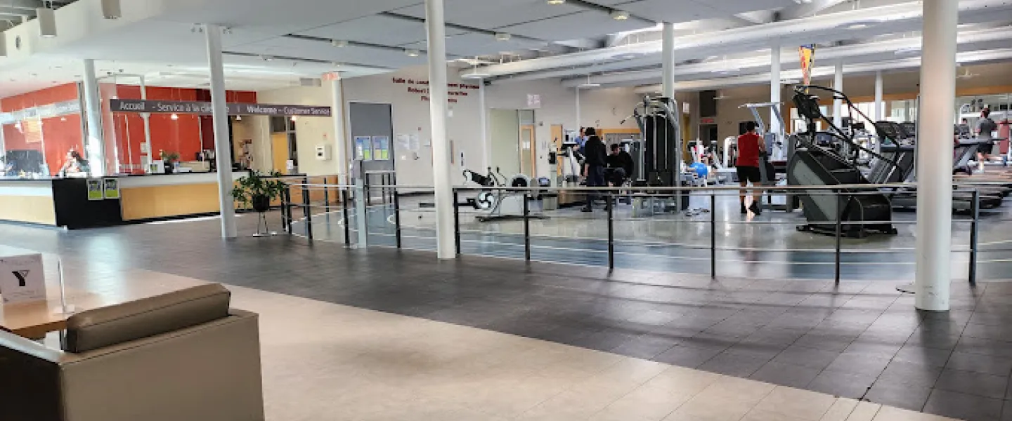 lobby of clarence rockland YMCA