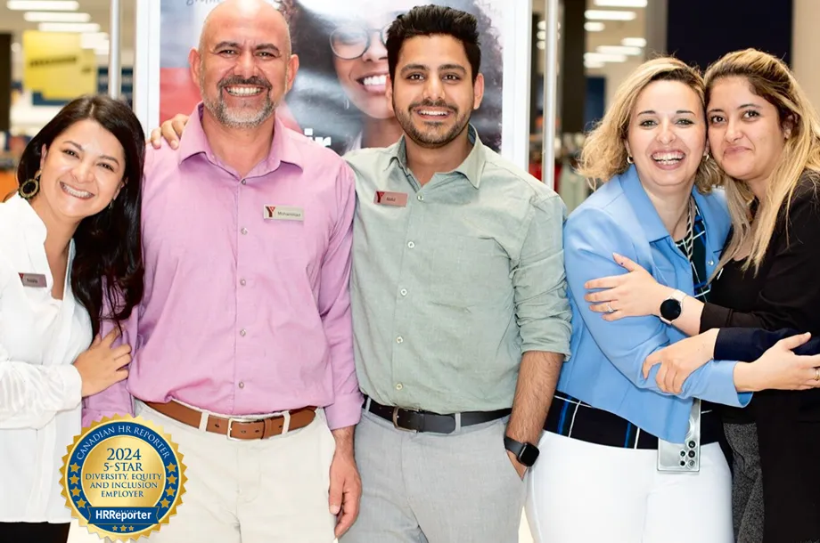 A group of Y Staff at an Employment event